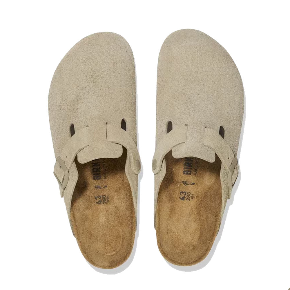 BOSTON SUEDE LEATHER FADED KHAKI