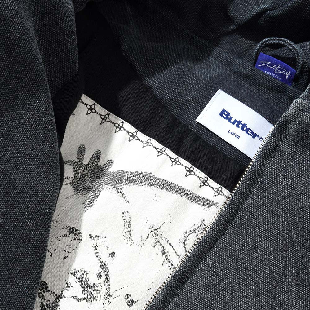 DAVIDE WORK JACKET WASHED BLACK