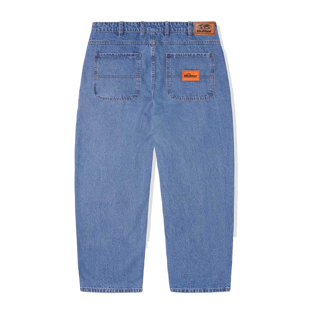 SANTOSUOSSO DENIM JEANS WASHED INDIGO
