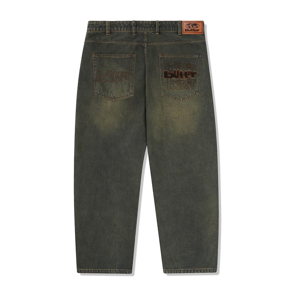 WARPED DENIM JEANS DIRTY WASH INDIGO