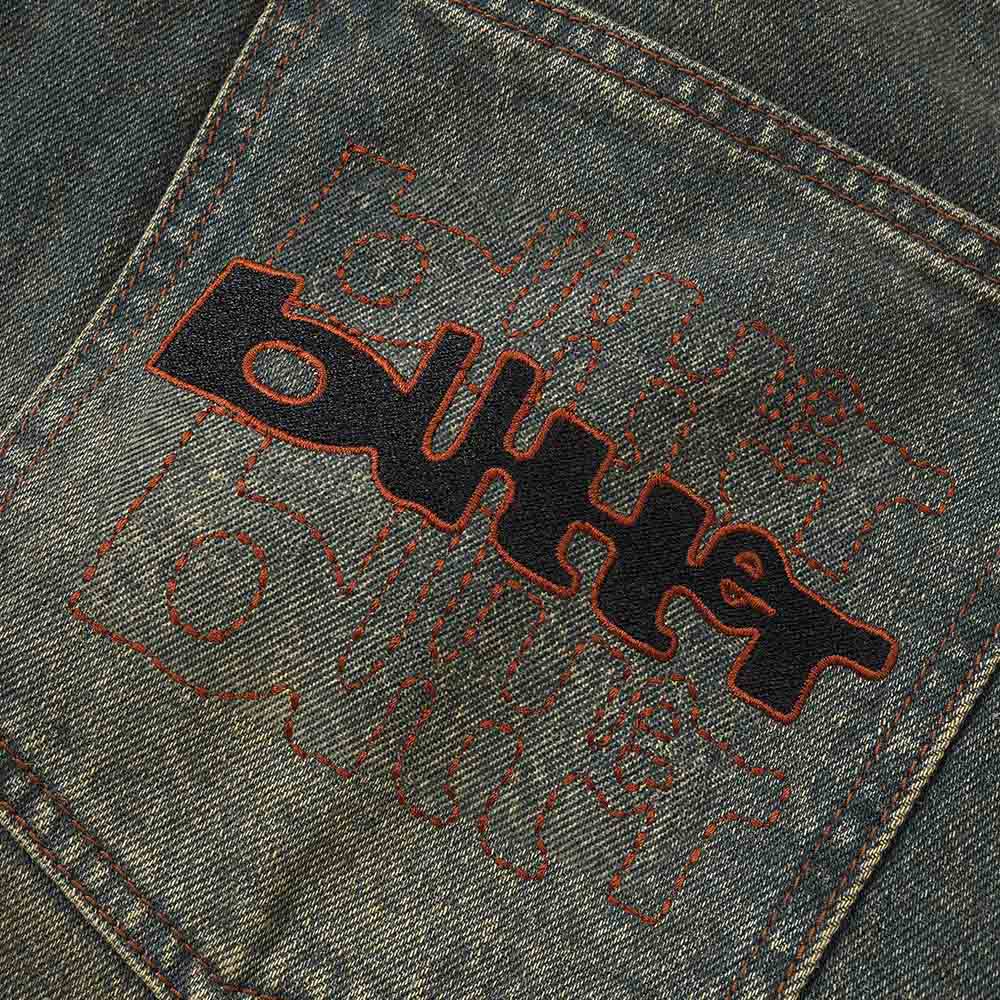 WARPED DENIM JEANS DIRTY WASH INDIGO