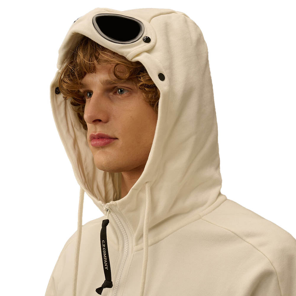 DIAGONAL RAISED FLEECE GOGGLE SWEATSHIRT