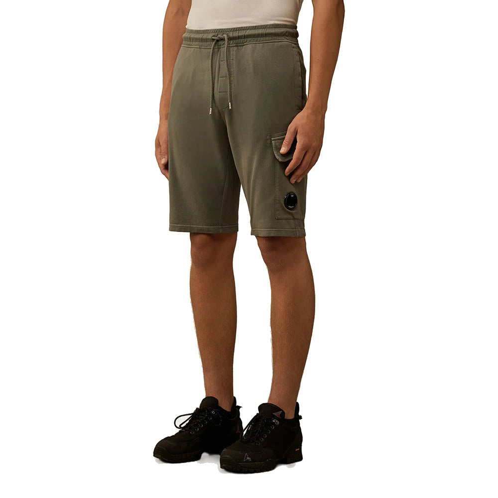LIGHT FLEECE CARGO LENS SWEATSHORTS