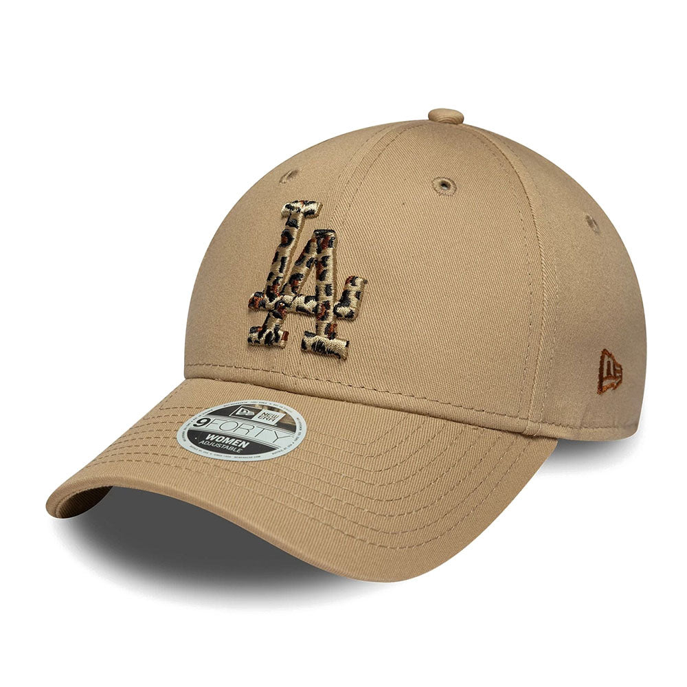 LA DODGERS WOMENS MLB ANIMAL INFILL BEIGE 9FORTY CAP