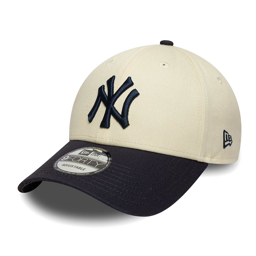 NEW YORK YANKEES COLOUR BLOCK CREAM 9FORTY ADJUSTABLE CAP