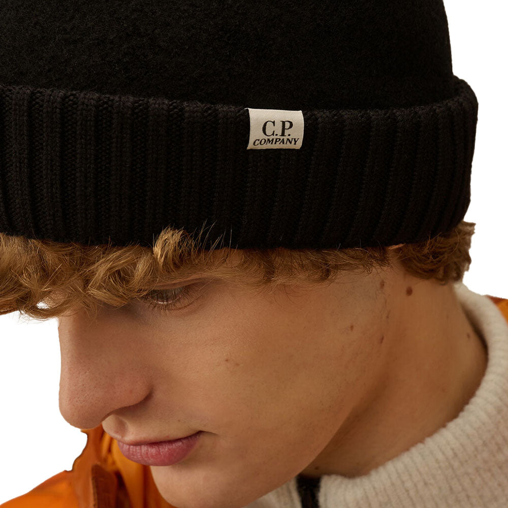 EXTRAFINE MERINO WOOL FELTED FISHERMAN BEANIE