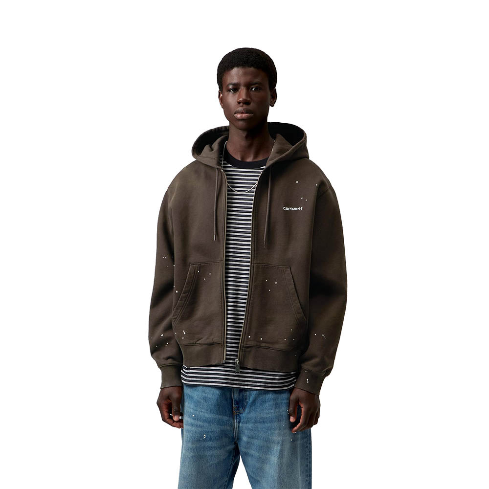 HOODED PAINTER JACKET