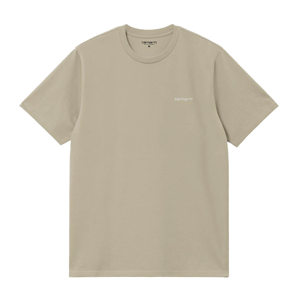 S/S SCRIPT EMBROIDERY T-SHIRT