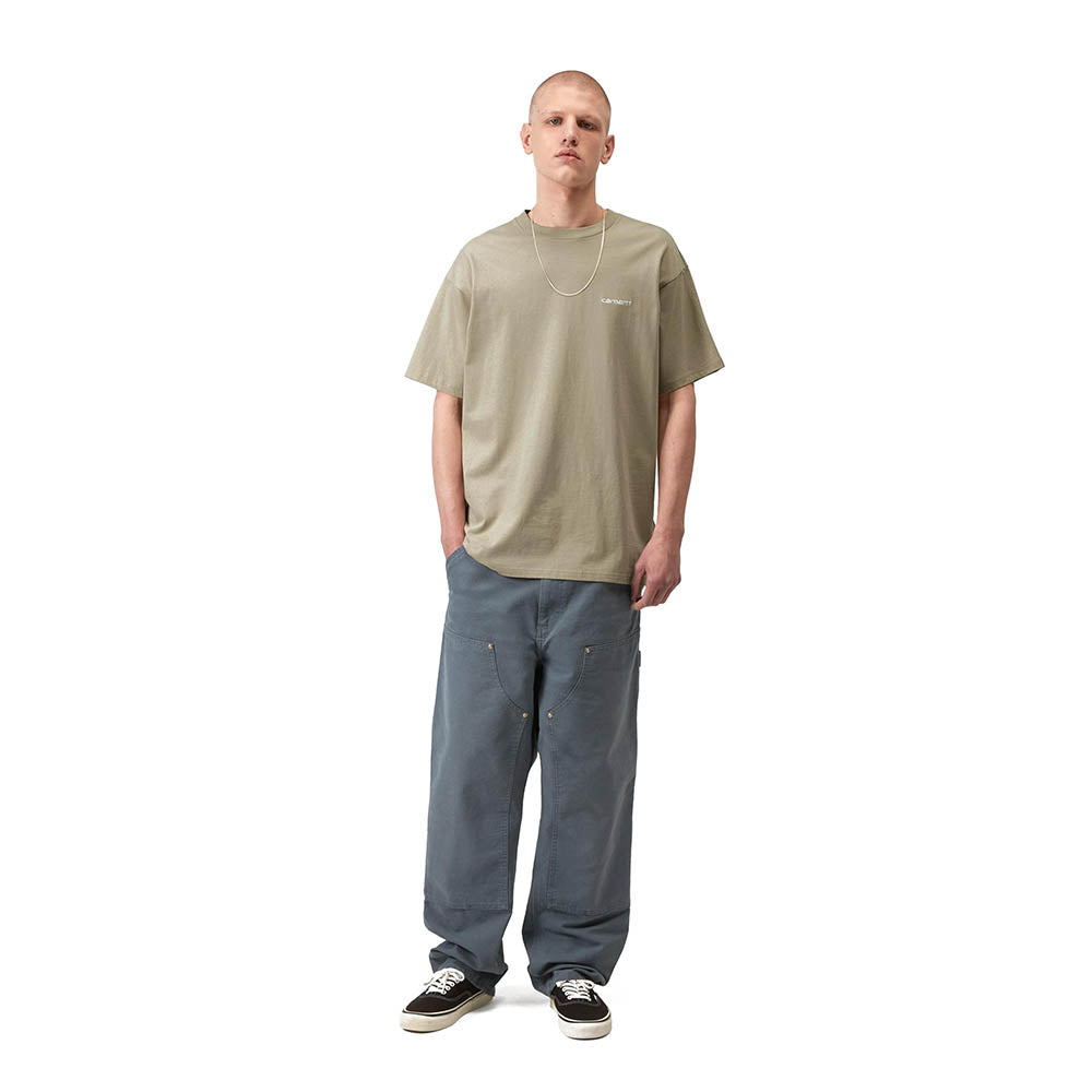 S/S SCRIPT EMBROIDERY T-SHIRT