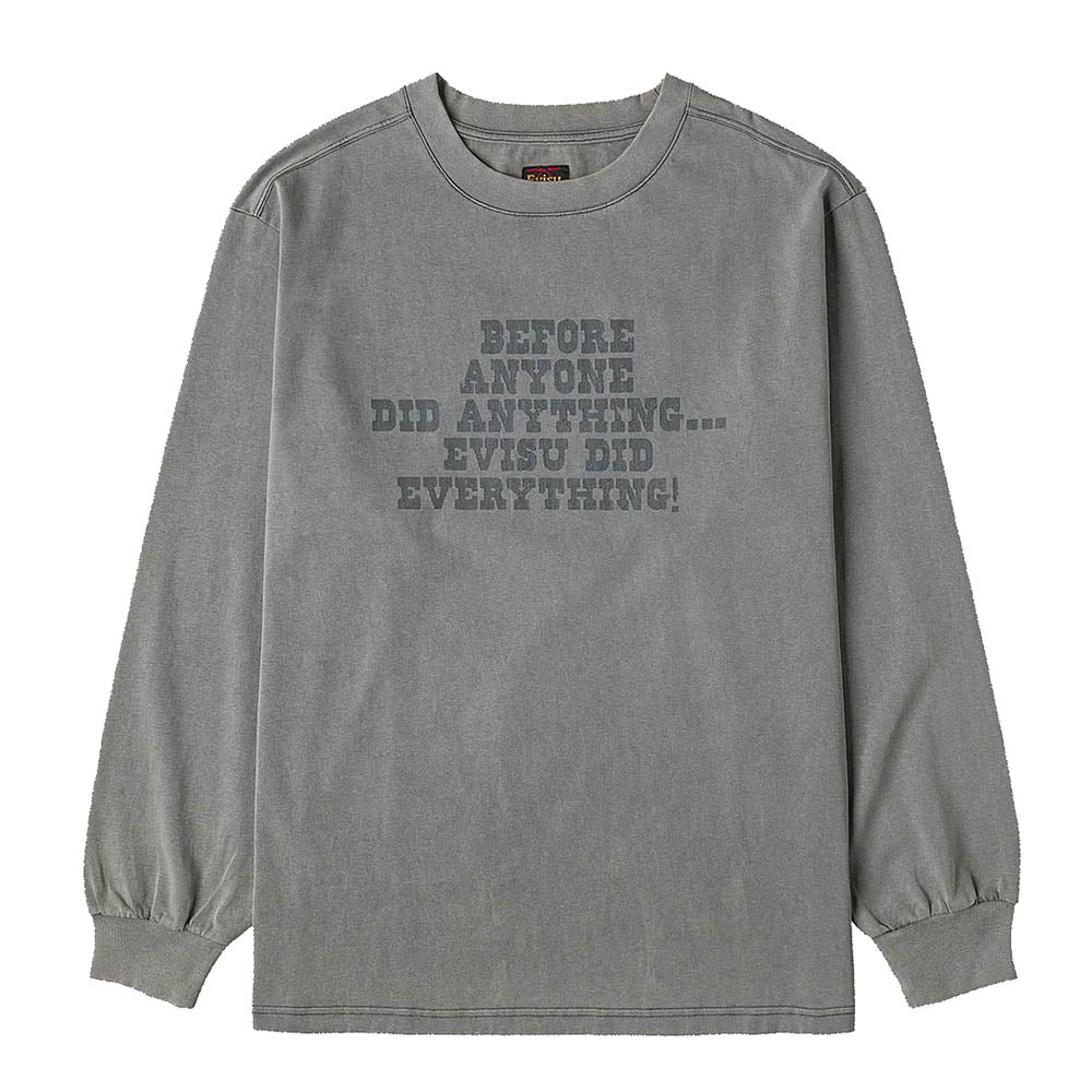 REVERSED SEAGULL SLOGAN LONG-SLEEVE T-SHIRT