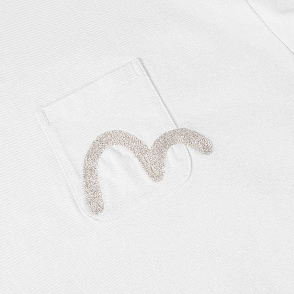 SEAGULL EMBROIDERY POCKET RELAX FIT LONG-SLEEVE T-SHIRT