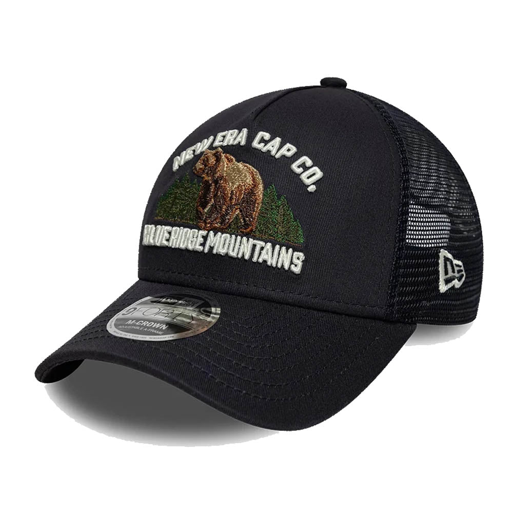 NEW ERA GRAPHIC NAVY 9FORTY M-CROWN A-FRAME TRUCKER CAP
