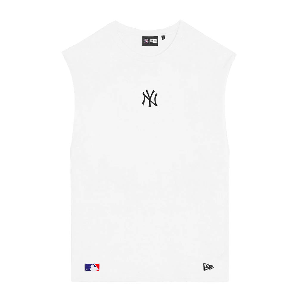 NEW YORK YANKEES MLB MIDI WHITE SLEEVELESS TEE