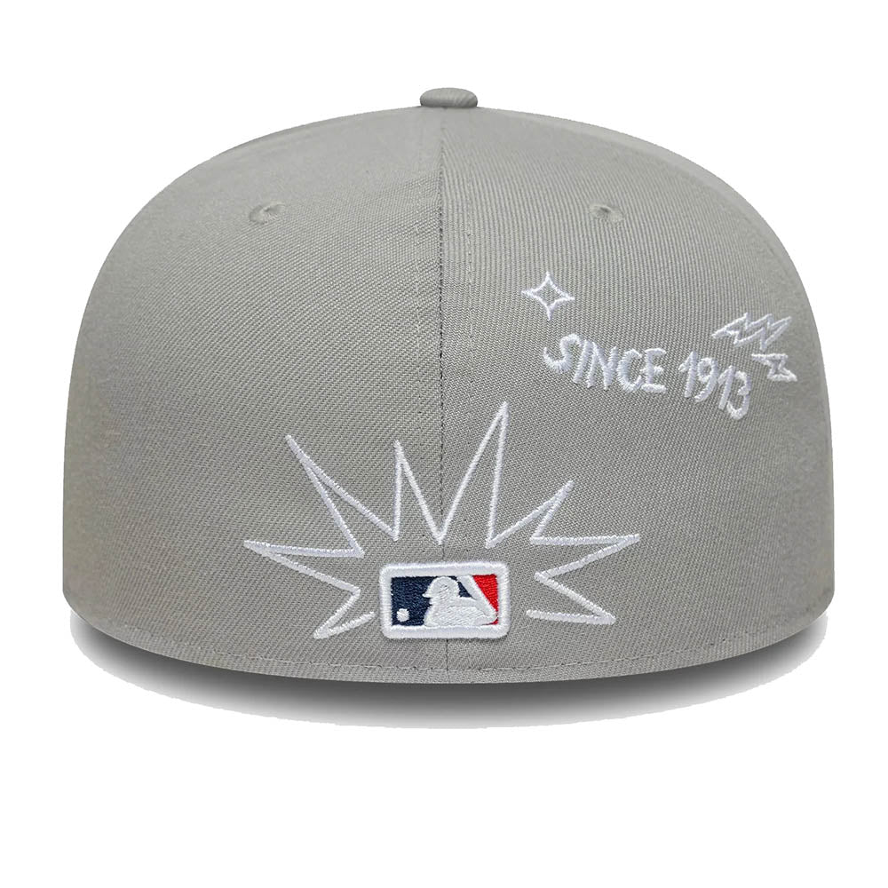 NEW YORK YANKEES MLB SCRIBBLE GREY 59FIFTY CAP