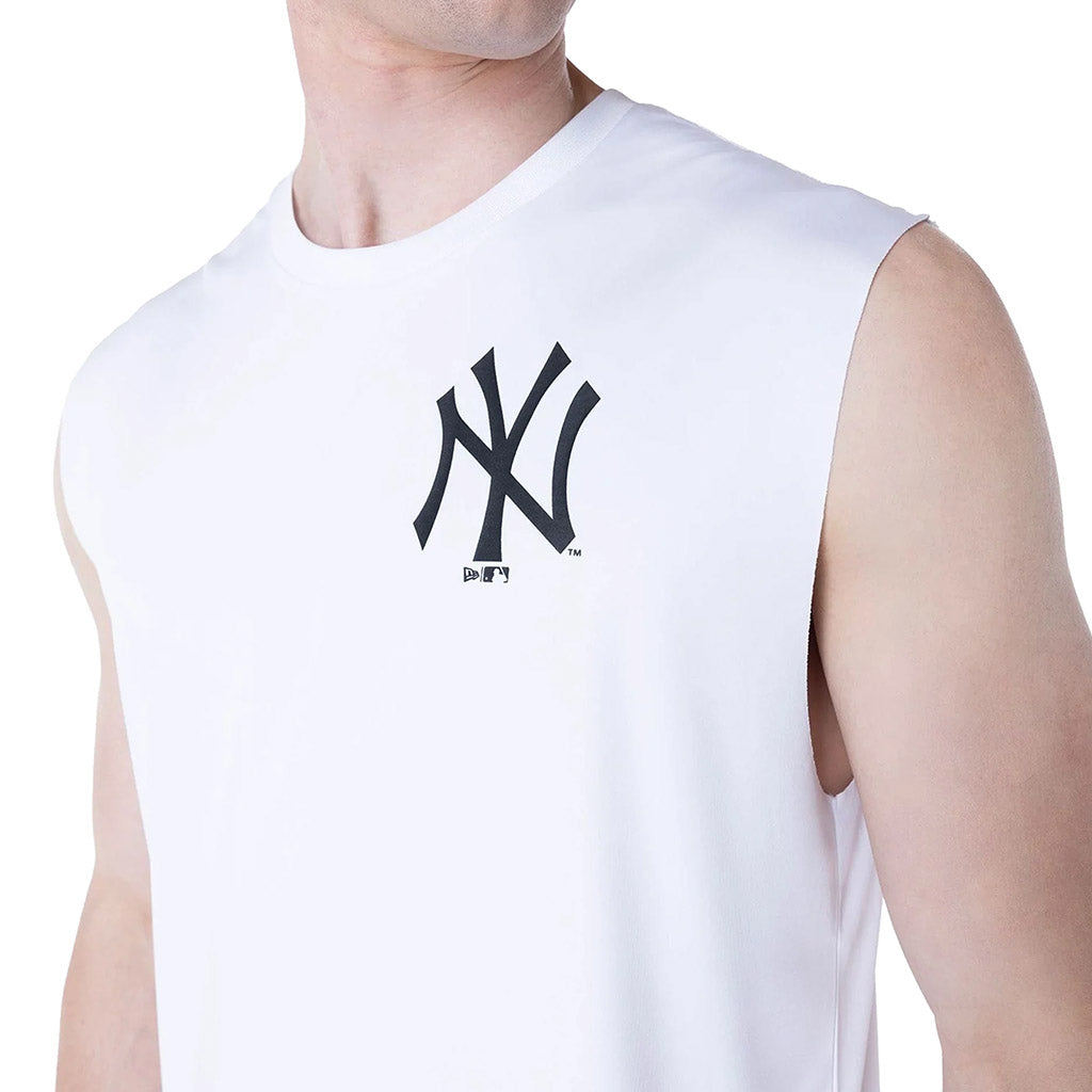 NEW YORK YANKEES MLB WHITE SLEEVELESS VEST