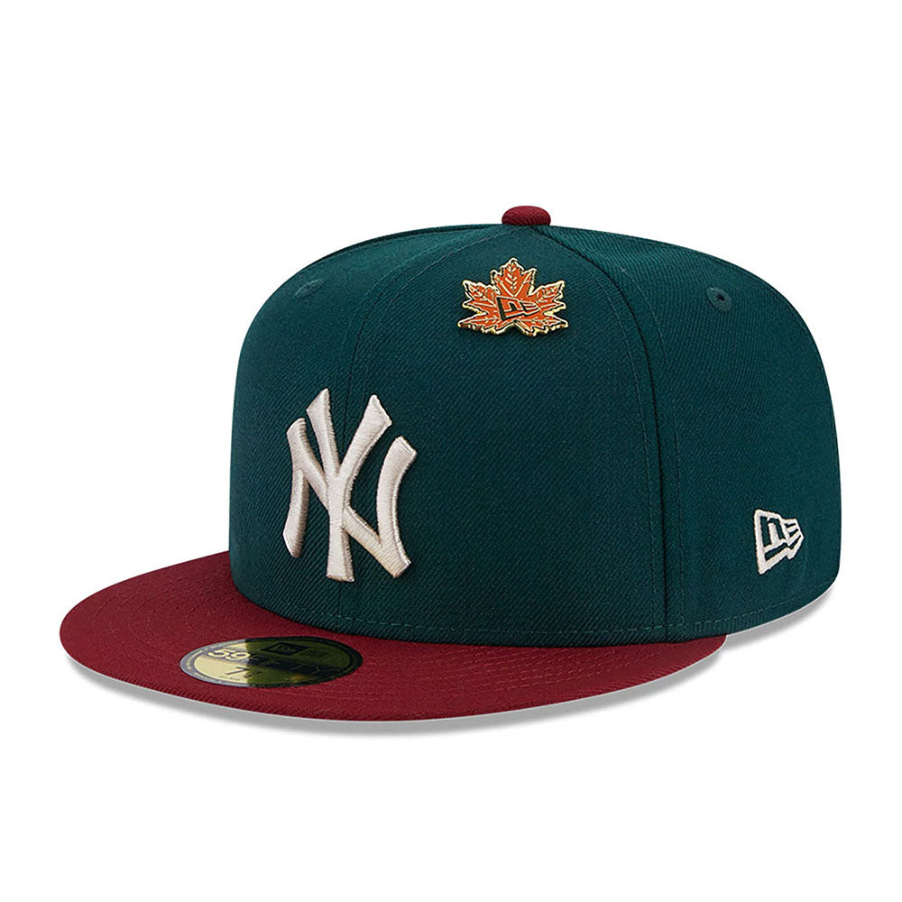 NEW YORK YANKEES MLB CONTRAST WORLD SERIES DARK GREEN 59FIFTY FITTED CAP