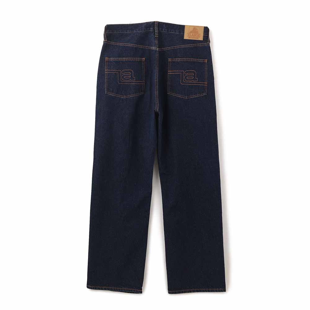 LA STITCHED DENIM PANTS