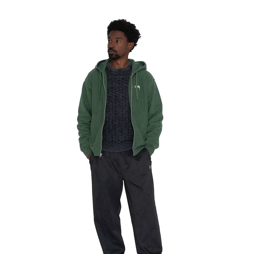 OVERDYED STOCK LOGO CREMALLERA HOODIE