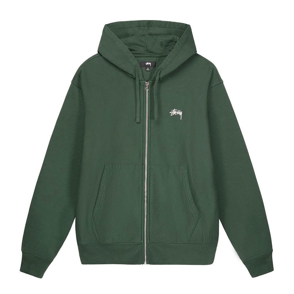 OVERDYED STOCK LOGO CREMALLERA HOODIE