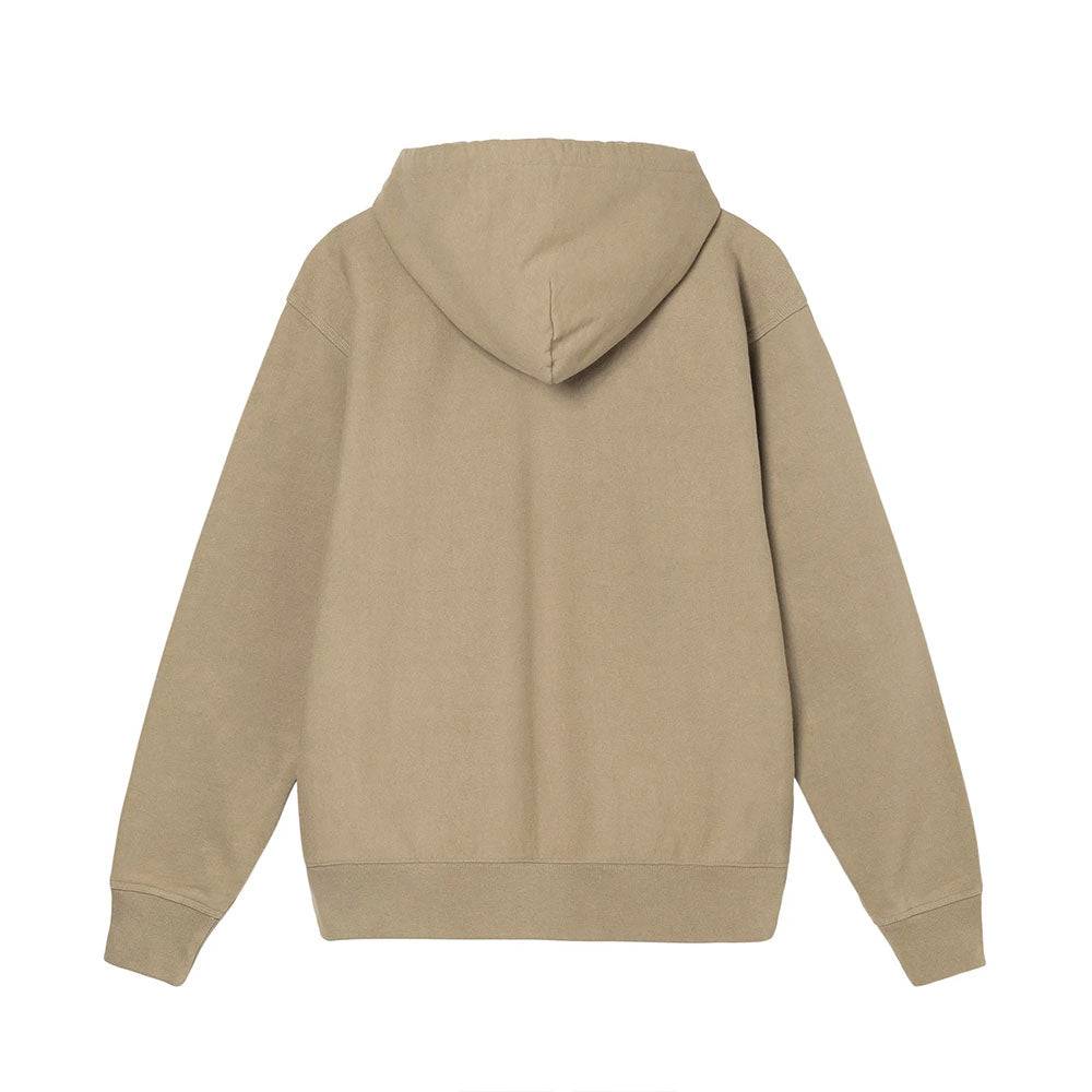 OVERDYED STOCK LOGO CREMALLERA HOOD