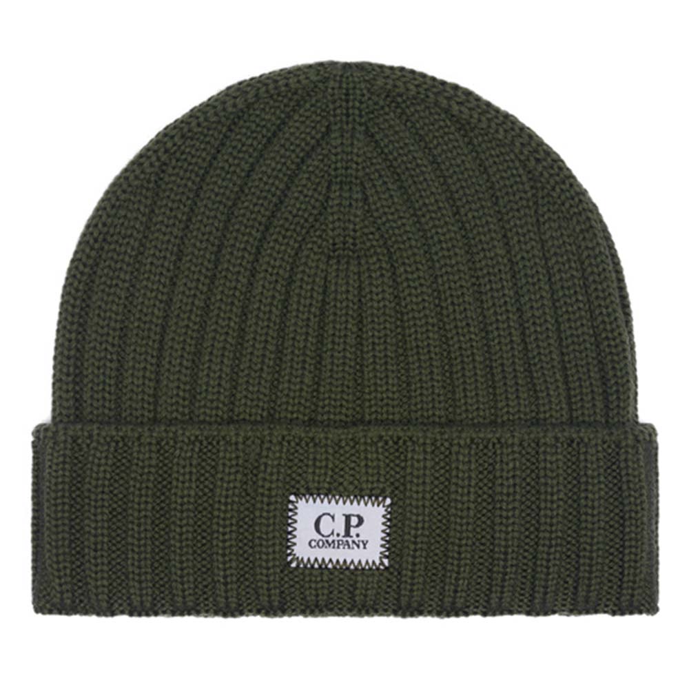 EXTRAFINO MERINO WOOL LOGO BEANIE