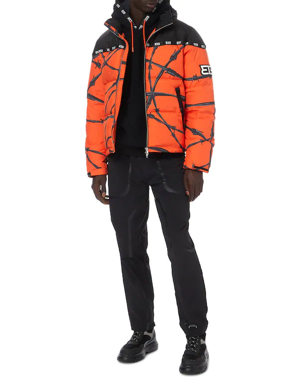 MEDIUM WEIGHT PUFFER JACKET BARBED WIRE