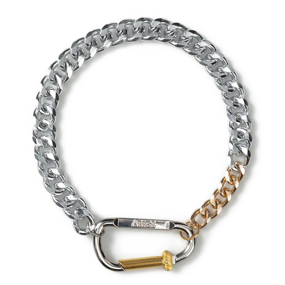 COLUMNA CARABINER SILVER NECKLACE