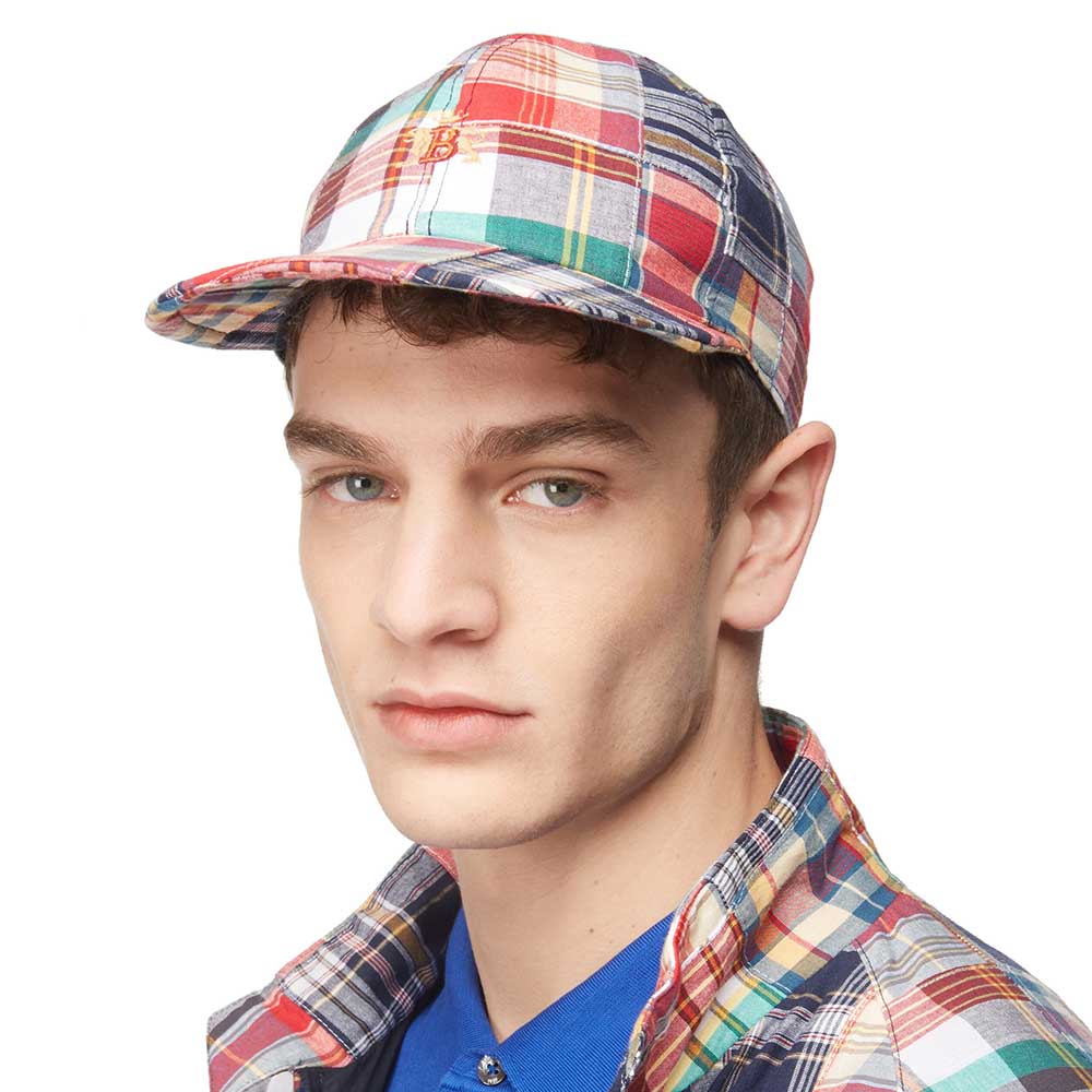 PATCHWORK MADRAS BASEBALL HAT