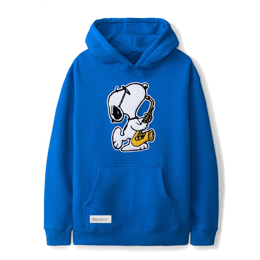 PEANUTS JAZZ CHENILLE APLIQUES JERSEY HOOD