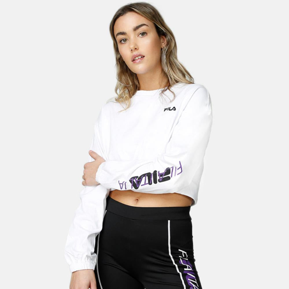 CALANDRA CROPPED LONG SLEEVE SHIRT