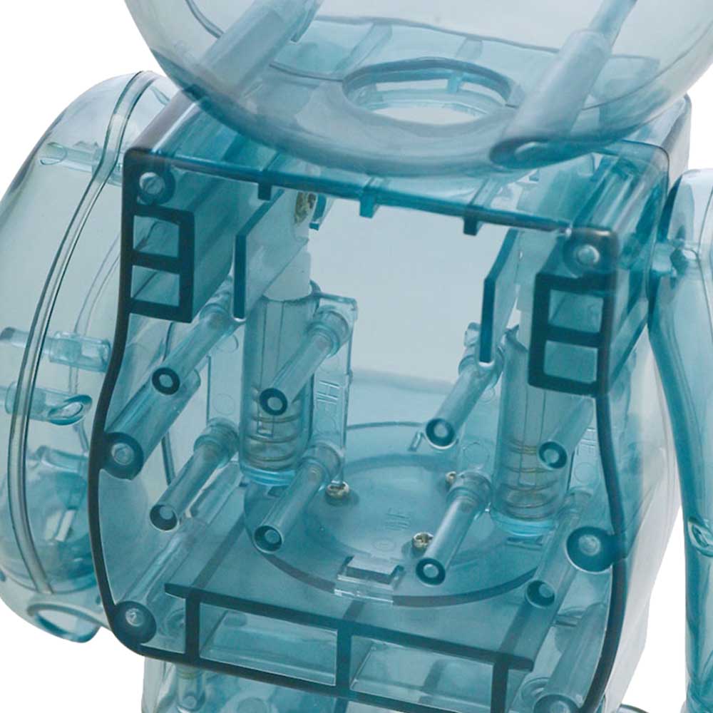 BEARBRICK 400% HELADO PIQUE PAJAMAS MINT WHITE