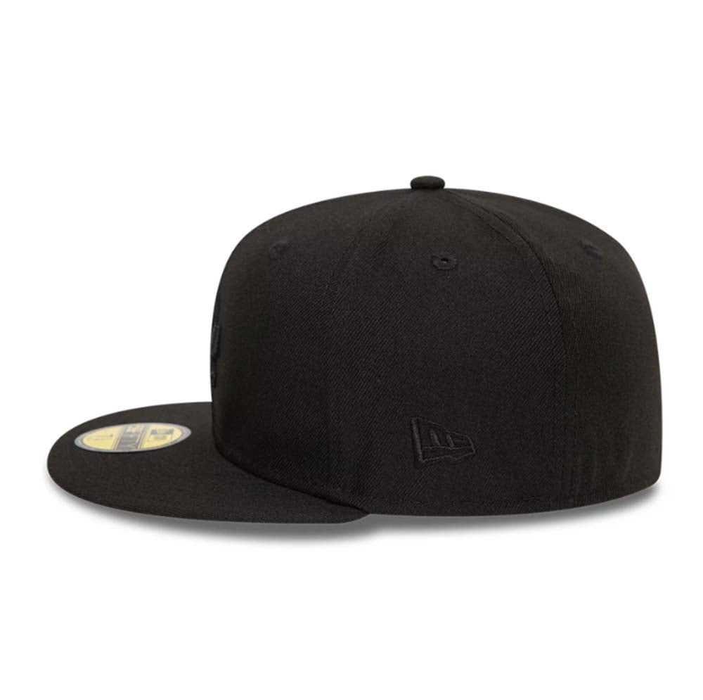 LA DODGERS LEAGUE ESSENTIAL BLACK 59FIFTY CAP