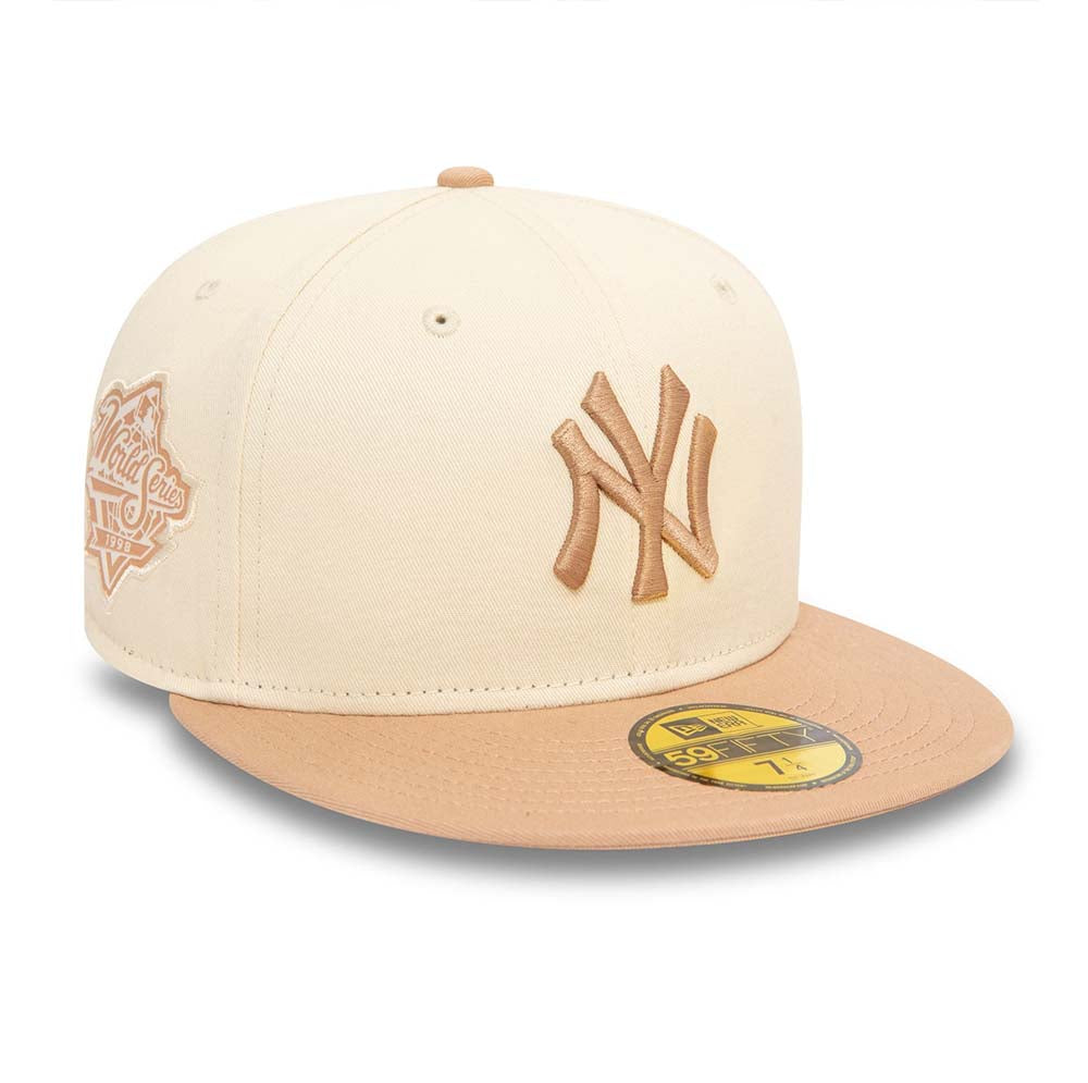 NEW YORK YANKEES MLB SIDE PATCH BEIGE 59FIFTY CAP