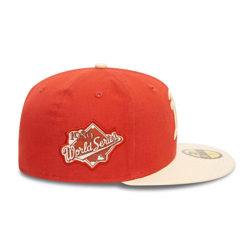 OAKLAND ATHLETICS MLB SIDE PATCH RED 59FIFTY CAP