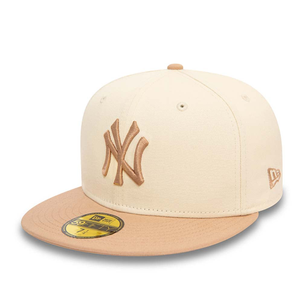 NEW YORK YANKEES MLB SIDE PATCH BEIGE 59FIFTY CAP