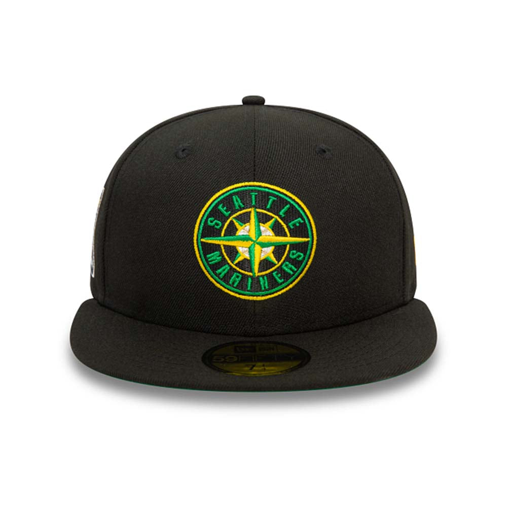 SEATTLE MARINERS MLB COOPERSTOWN ALT BLACK 59FIFTY CAP