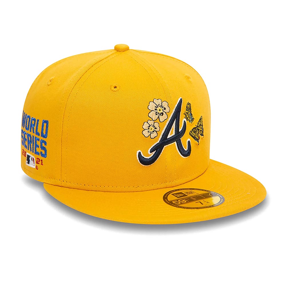 ATLANTA BRAVES MLB ICON YELLOW 59FIFTY CAP