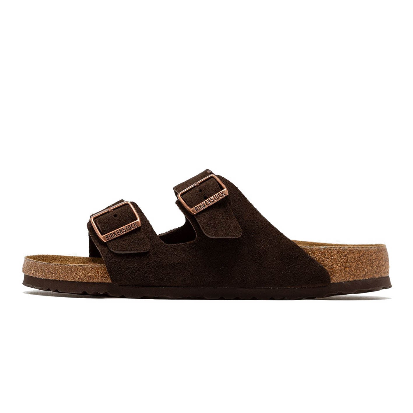 ARIZONA SOFT FOOTBED MOCCA SUEDE LEATHER