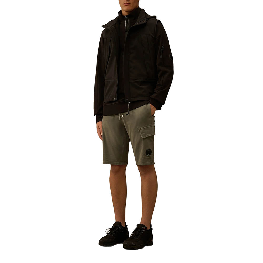 LIGHT FLEECE CARGO LENS SWEATSHORTS