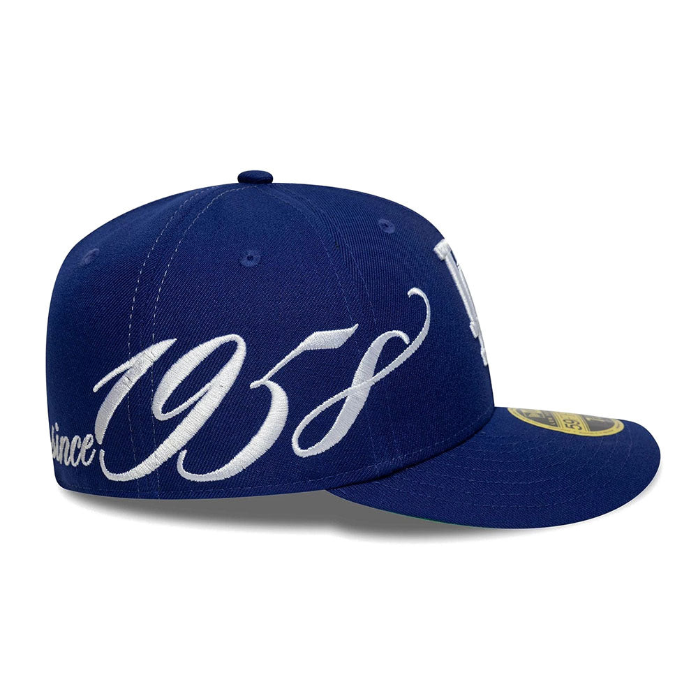 LA DODGERS MLB EST SCRIPT DARK BLUE LOW PROFILE 59FIFTY FITTED CAP