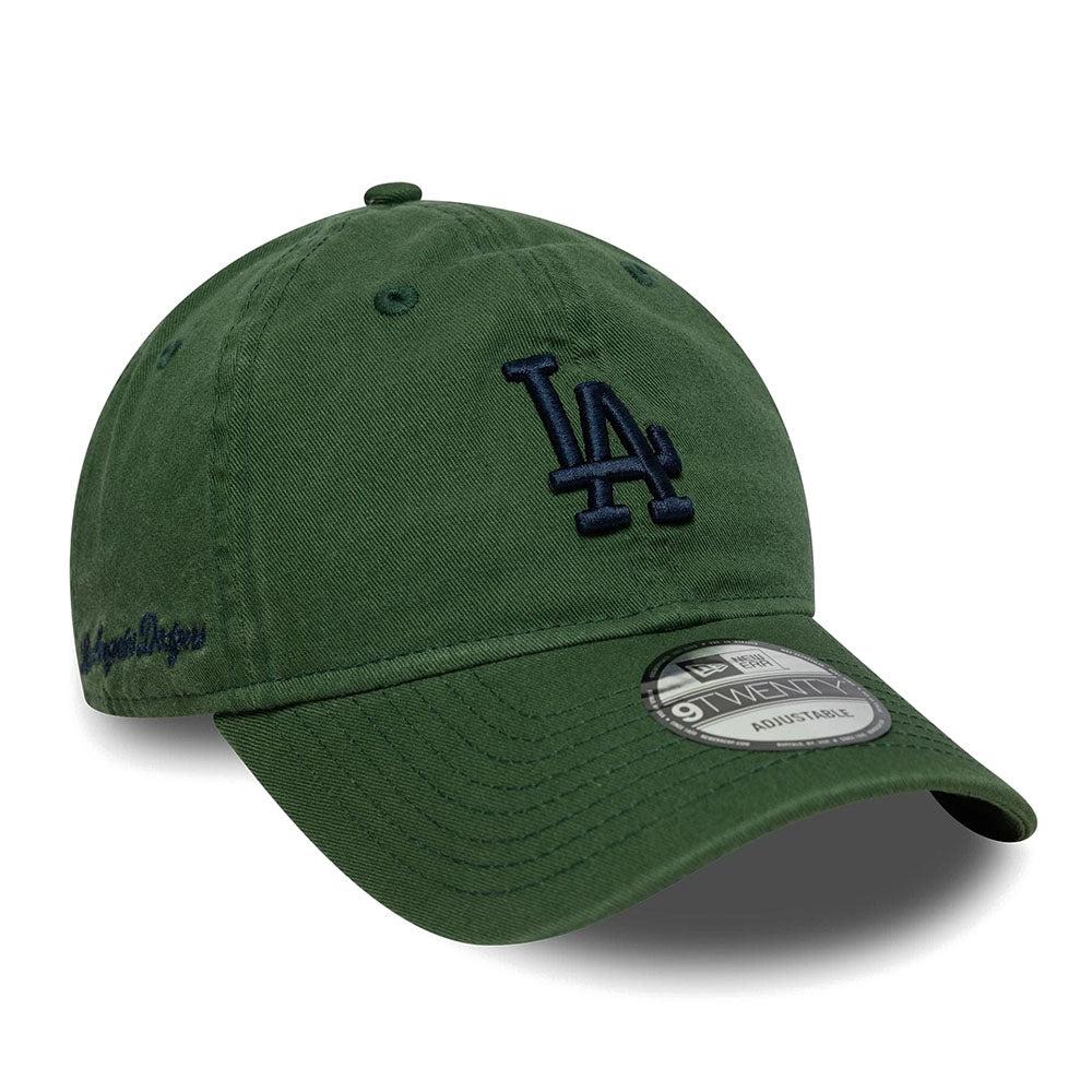 LA DODGERS MLB WASHED SCRIPT DARK GREEN 9TWENTY CAP