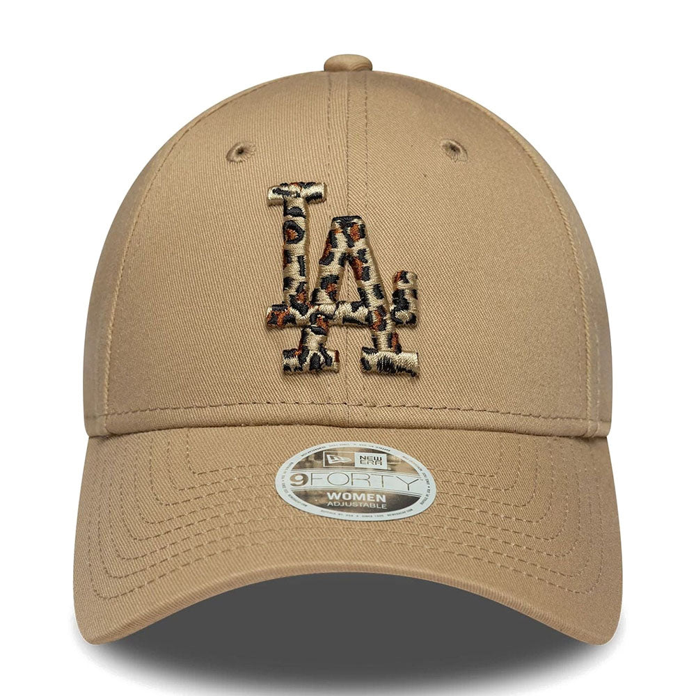 LA DODGERS WOMENS MLB ANIMAL INFILL BEIGE 9FORTY CAP