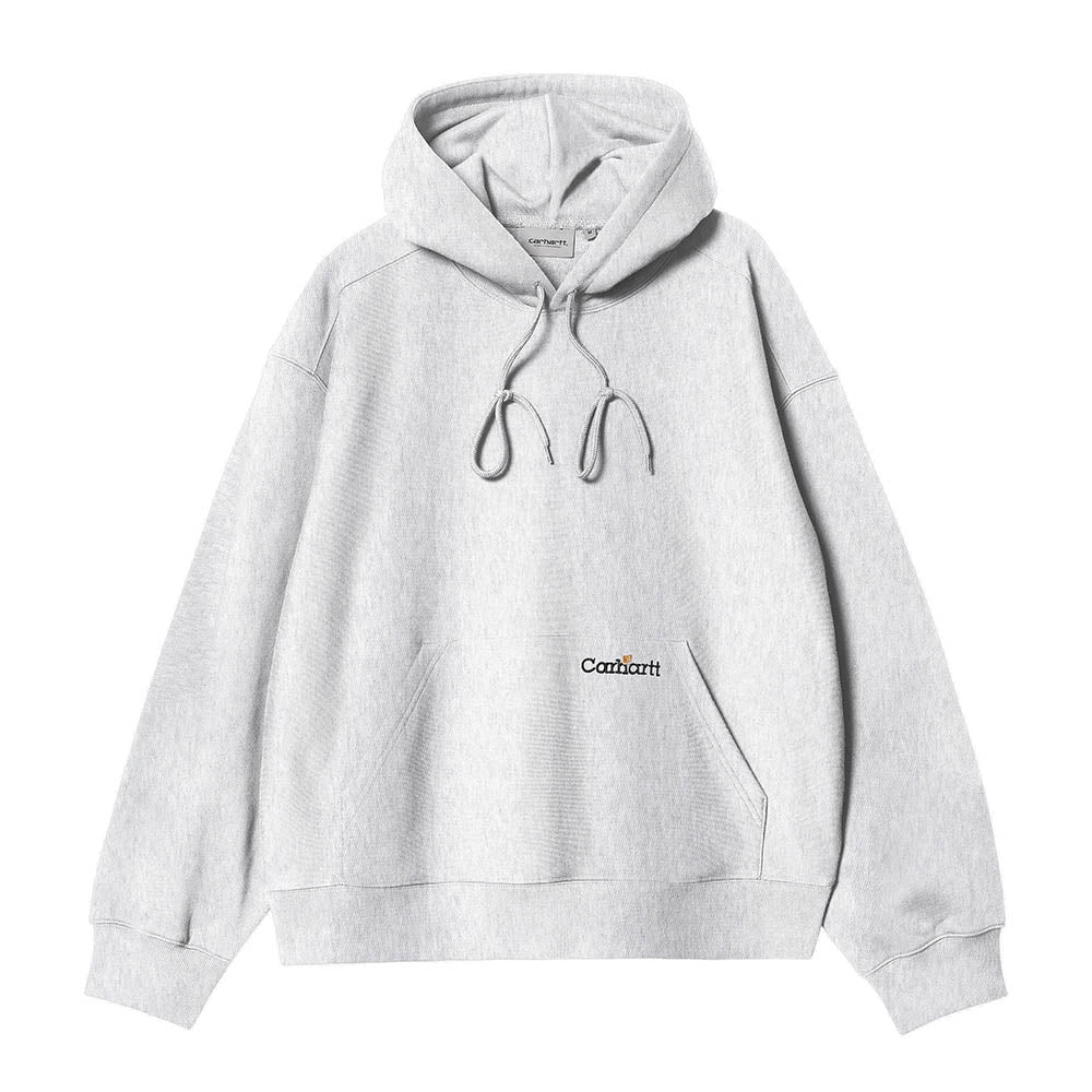 HOODED LABEL SCRIPT SWEAT