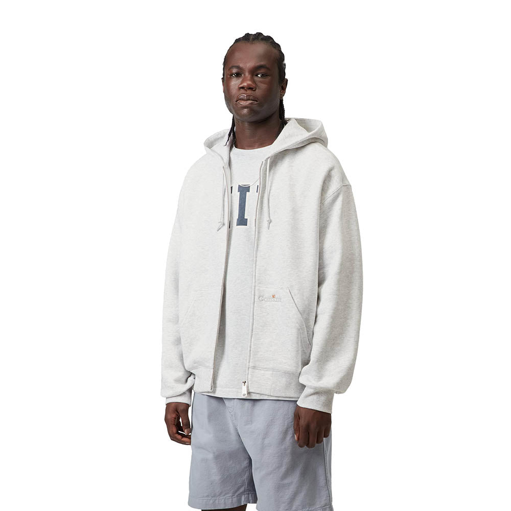 HOODED WIP LABEL SWEAT JACKET