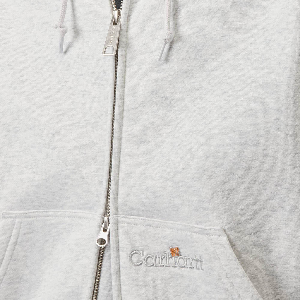 HOODED WIP LABEL SWEAT JACKET