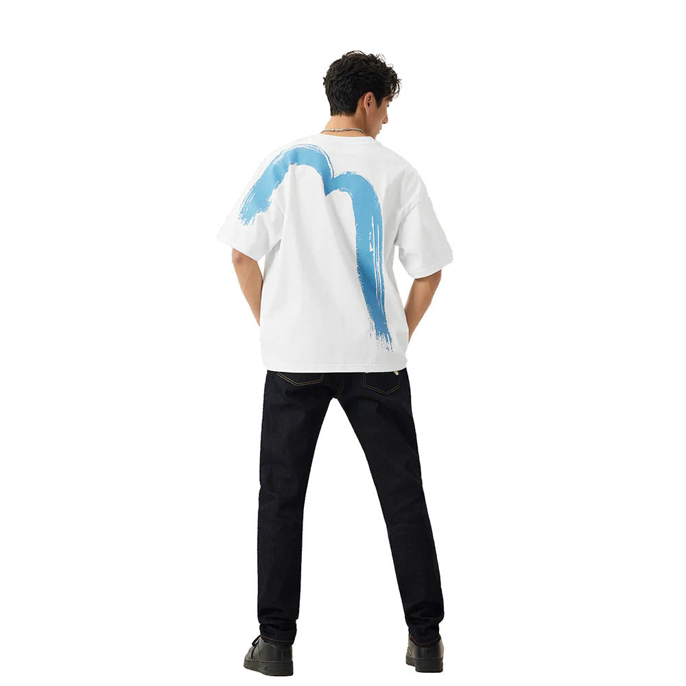 HAND-BRUSHED DAICOCK PRINT T-SHIRT