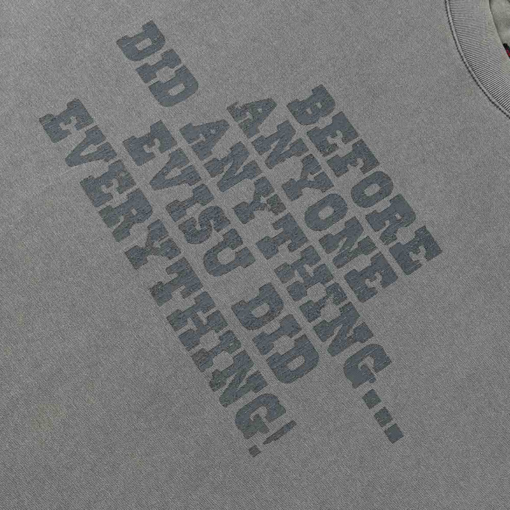 REVERSED SEAGULL SLOGAN LONG-SLEEVE T-SHIRT