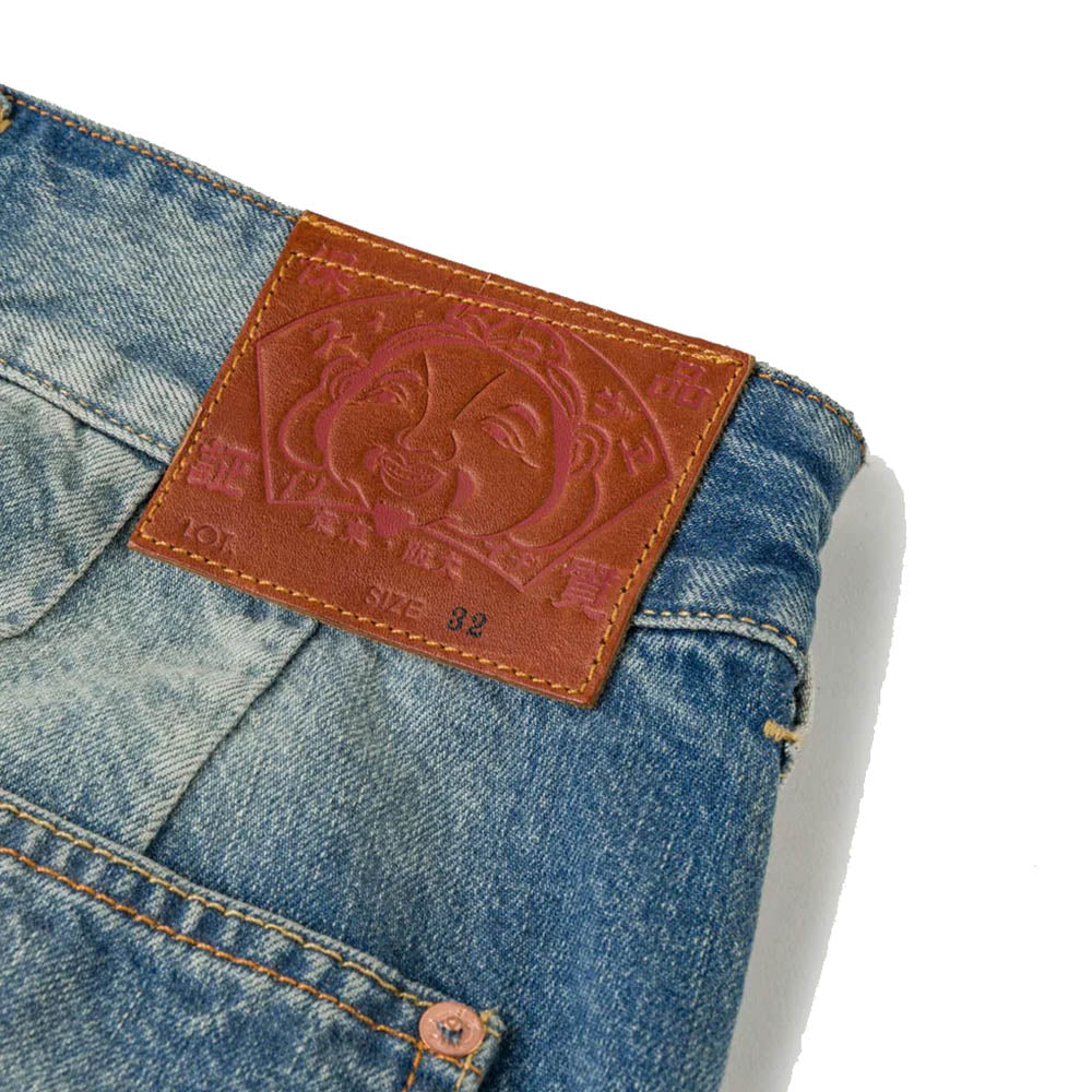 SASHIKO PATCH DENIM SHORTS