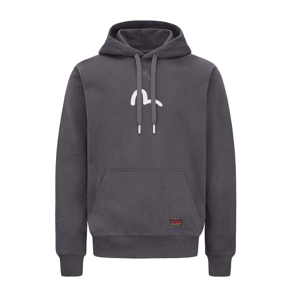 SEAGULL PRINT HOODED SWEATSHIRT