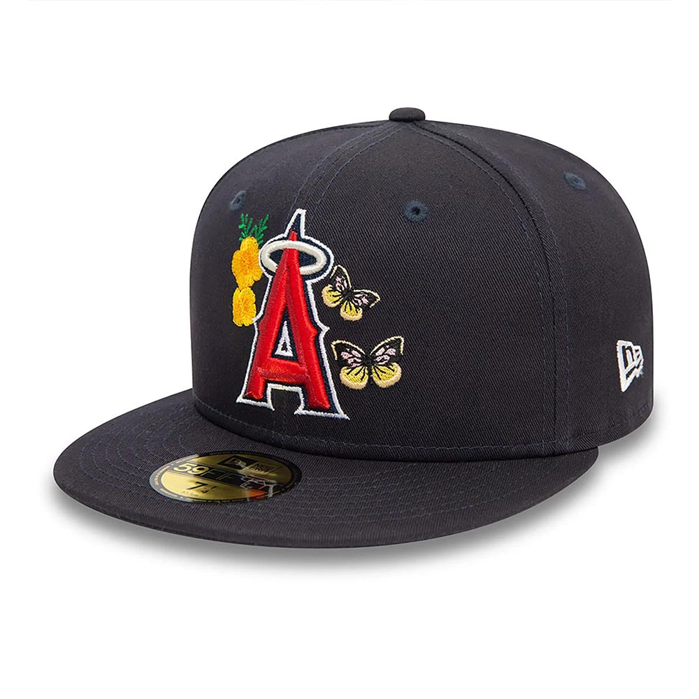 LA ANGELS MLB ICON NAVY 59FIFTY CAP